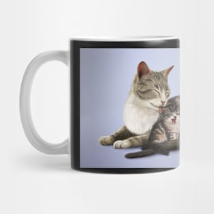 Cat and her baby Mug